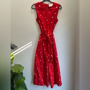 Ban.do Red Floral Jumpsuit